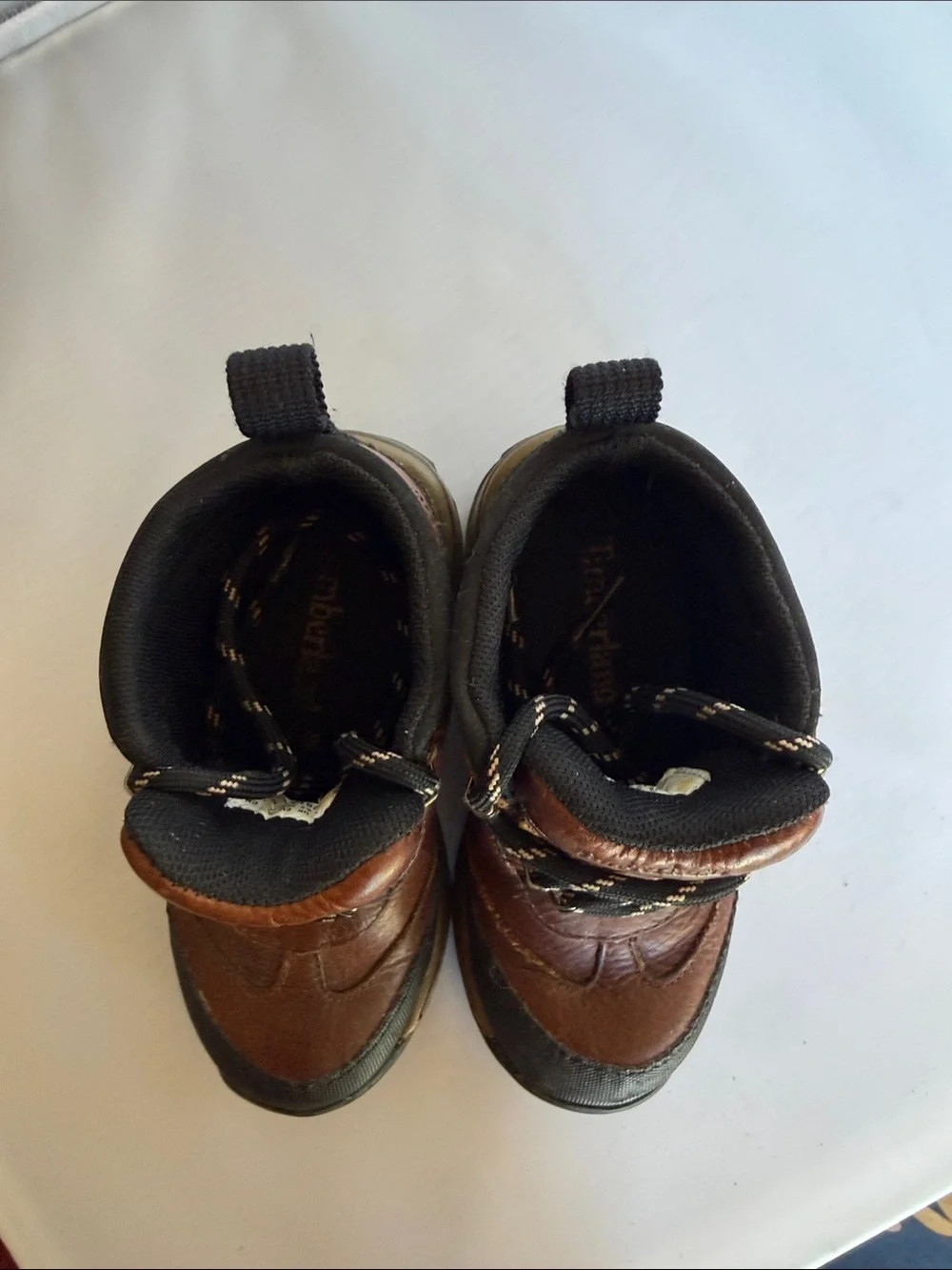 Kids Brown Leather Hiking Boots - Durable Trail Shoes
